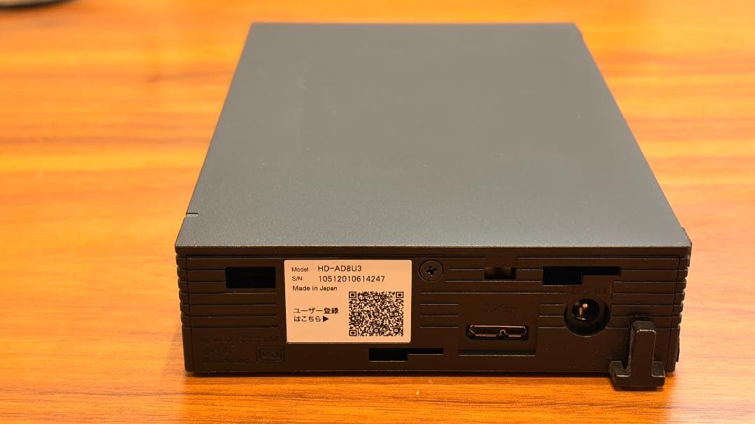 外付けHDD 8TB BUFFALO HD-AD8U3