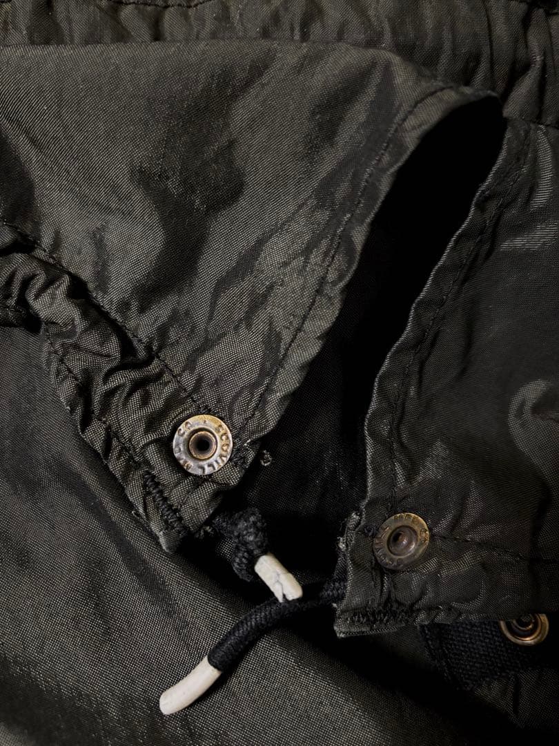 M-65 フィッシュテールパーカー 黒染め Sサイズ アルミジップ ライナー付き