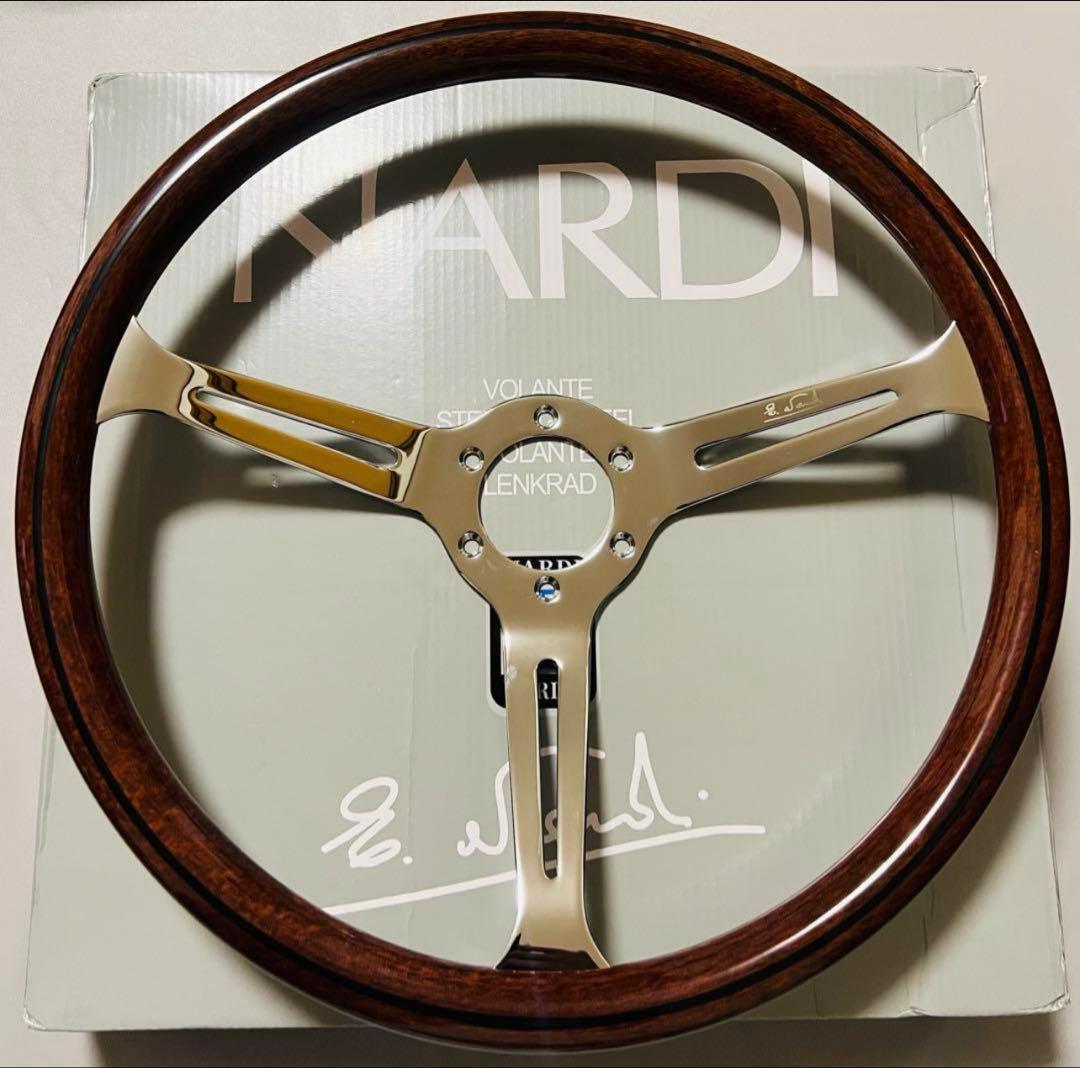 【本日限定価格】ナルディ クラシック ウッドステアリング 15インチ③