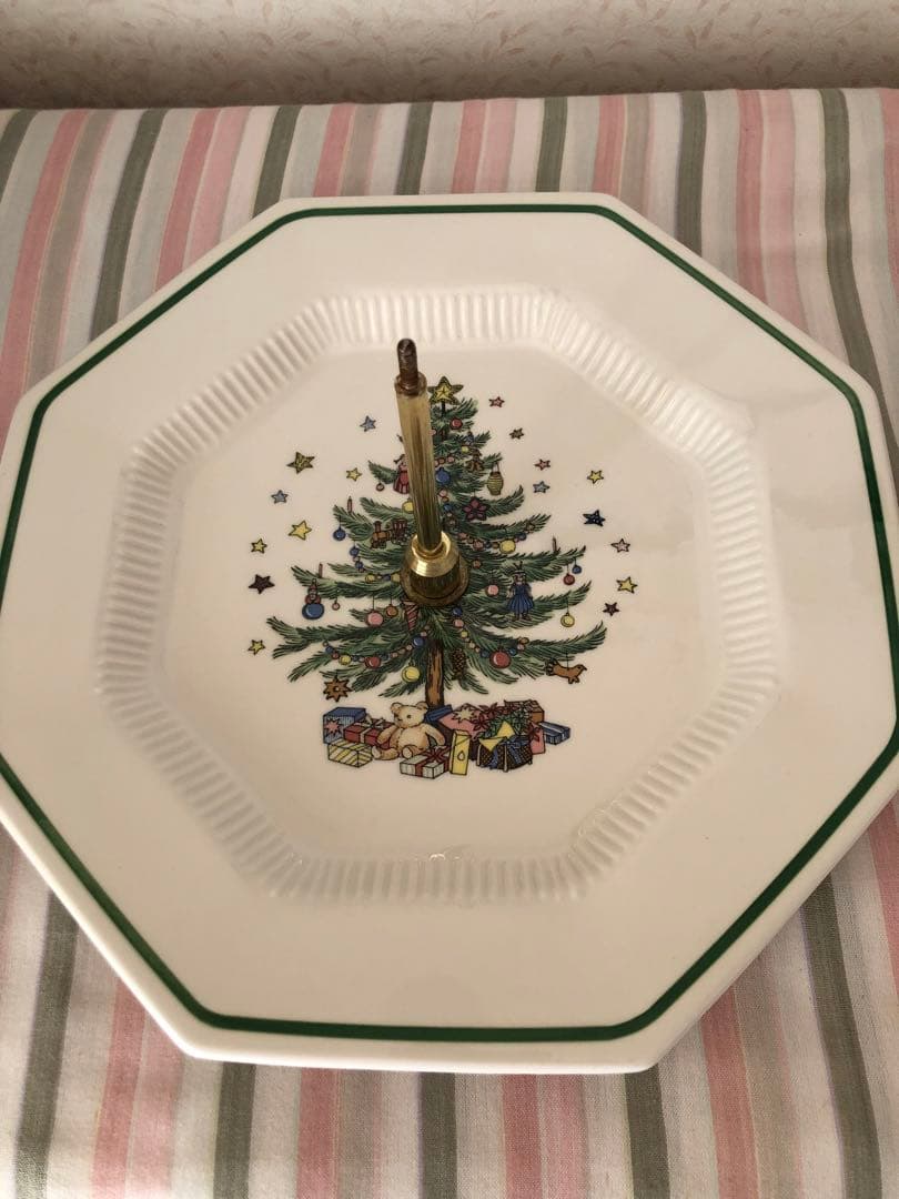 クリスマスツリー柄ケーキスタンド