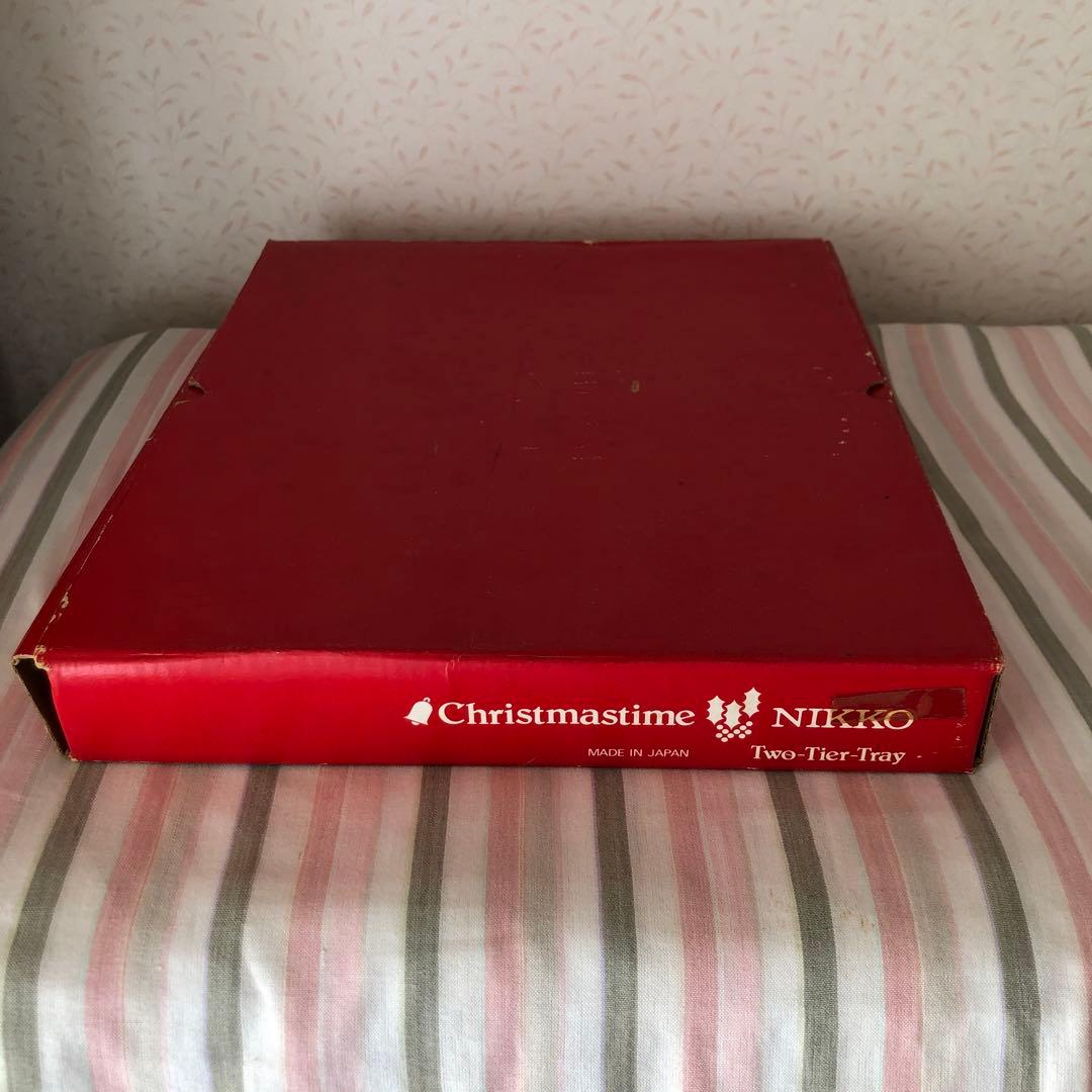 クリスマスツリー柄ケーキスタンド