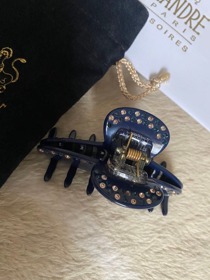 レア☆希少☆クリップ☆アレクサンドルドゥパリ☆アレク☆バレッタ☆高級☆スワロ