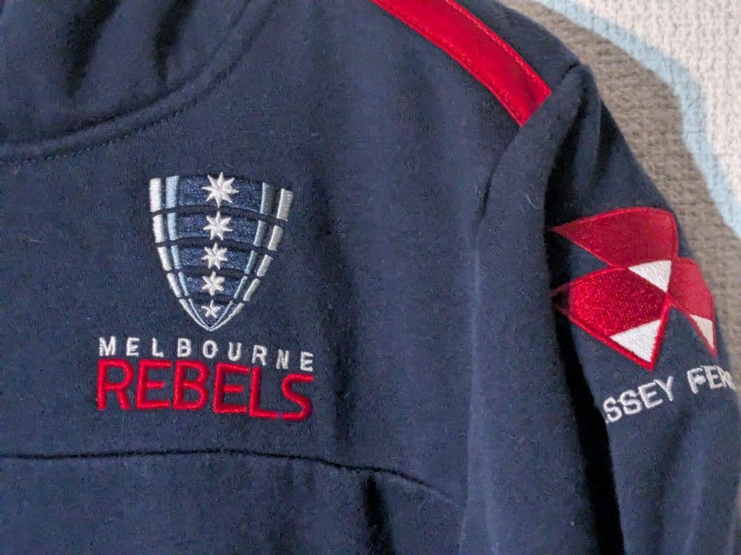 BLK ラグビー パーカー スウェットトレーナー メンズSサイズ ネイビー紺色