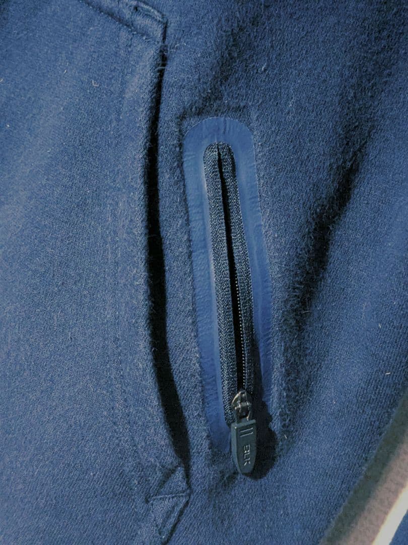 BLK ラグビー パーカー スウェットトレーナー メンズSサイズ ネイビー紺色