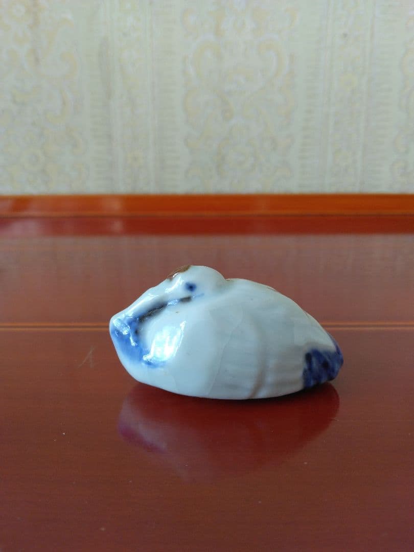 骨董　根付け　平戸焼　鳥