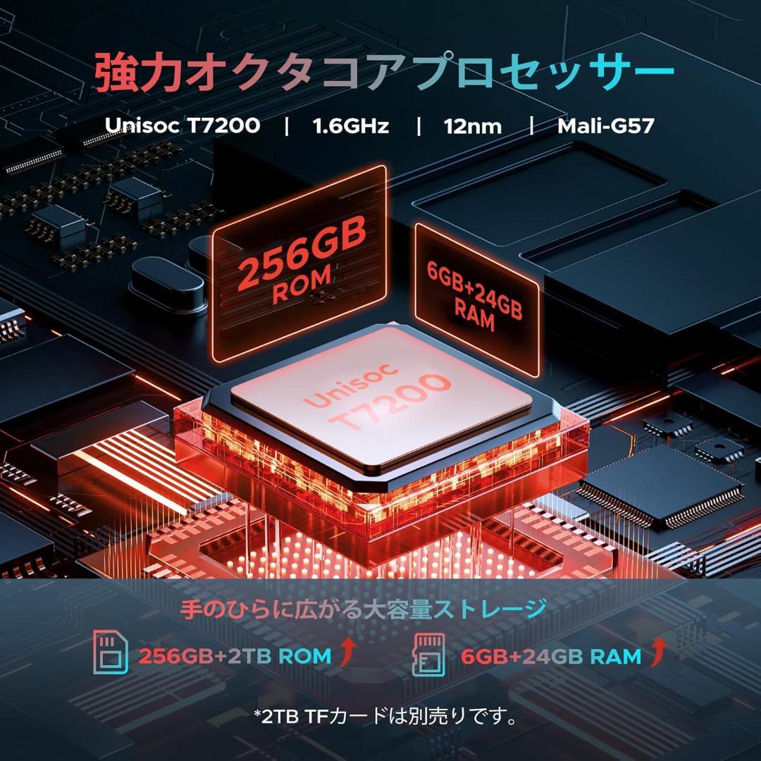 タブレット 11インチ 30GB+256GB+2TB拡張 8コアCPU