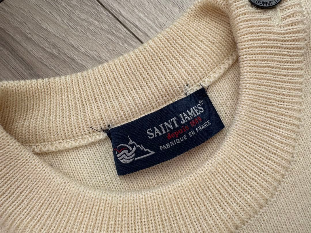 SAINT JAMES メンズ　マリンセーター　ECRU/MARINE 生成り