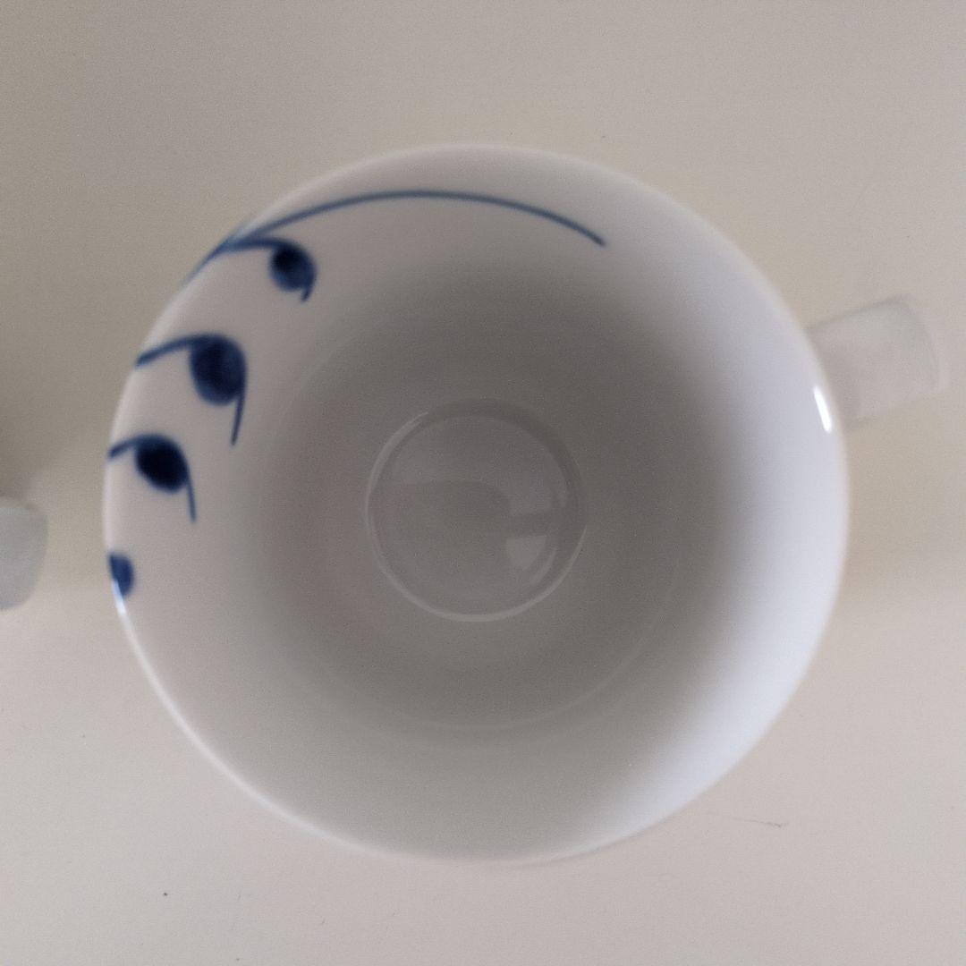 ロイヤルコペンハーゲン 青い花柄のカップとお皿のセット