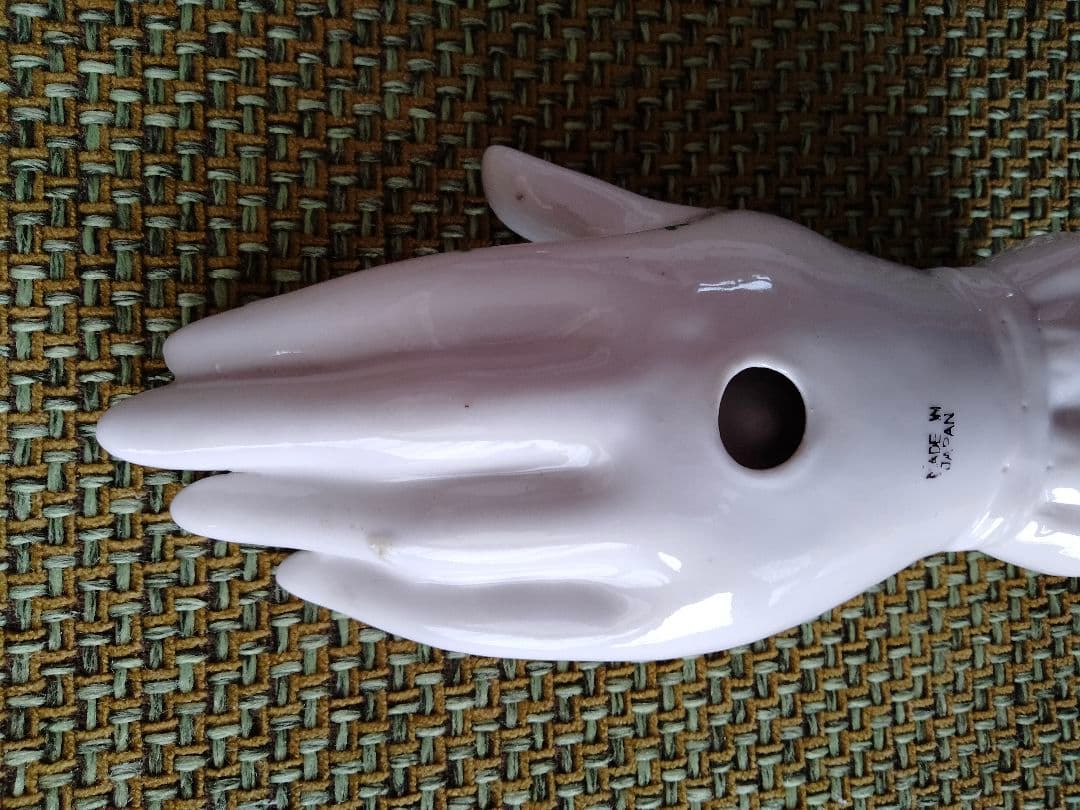 ハンド　手　花柄　オブジェ　置物　ビンテージ　レア　ドット　ジュエリー　レトロ