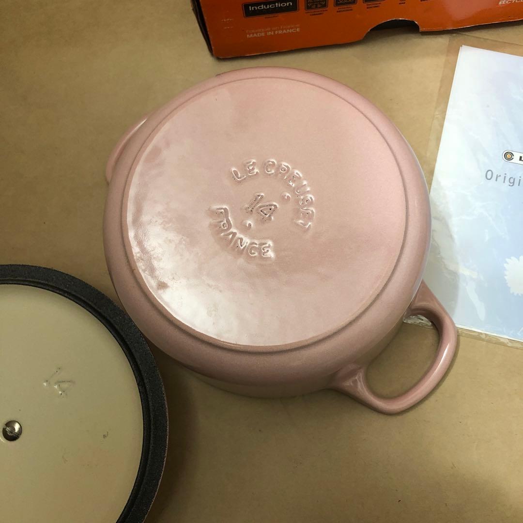 【未使用品】Le Creuset ココットロンド　シフォンピンク　14cm 鍋