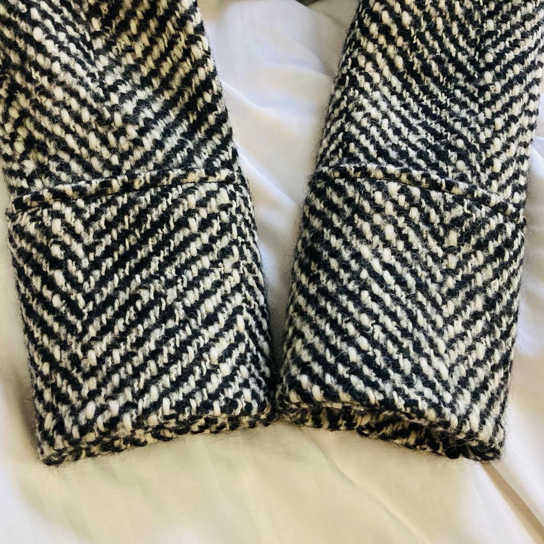 CELINE セリーヌ ツイードコート　ベルト付　ツイードスカート　セットアップ