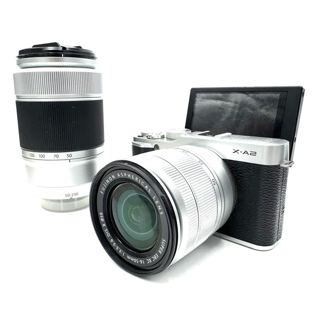 動作良好 FUJIFILM X-A2 シルバー XC 16-50mm OIS