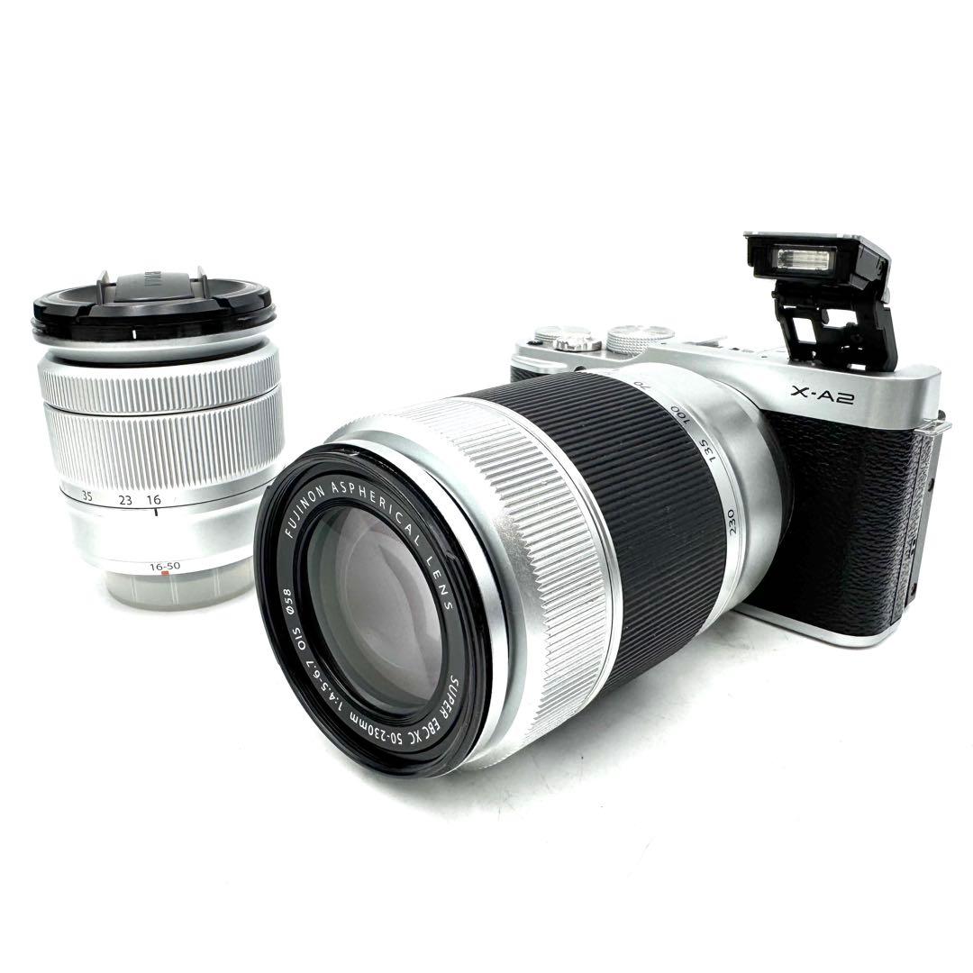動作良好 FUJIFILM X-A2 シルバー XC 16-50mm OIS
