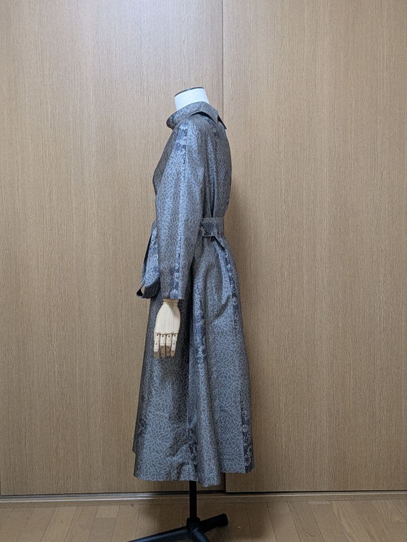 着物リメイク　ワンピース　大島紬　Ｍ〜L