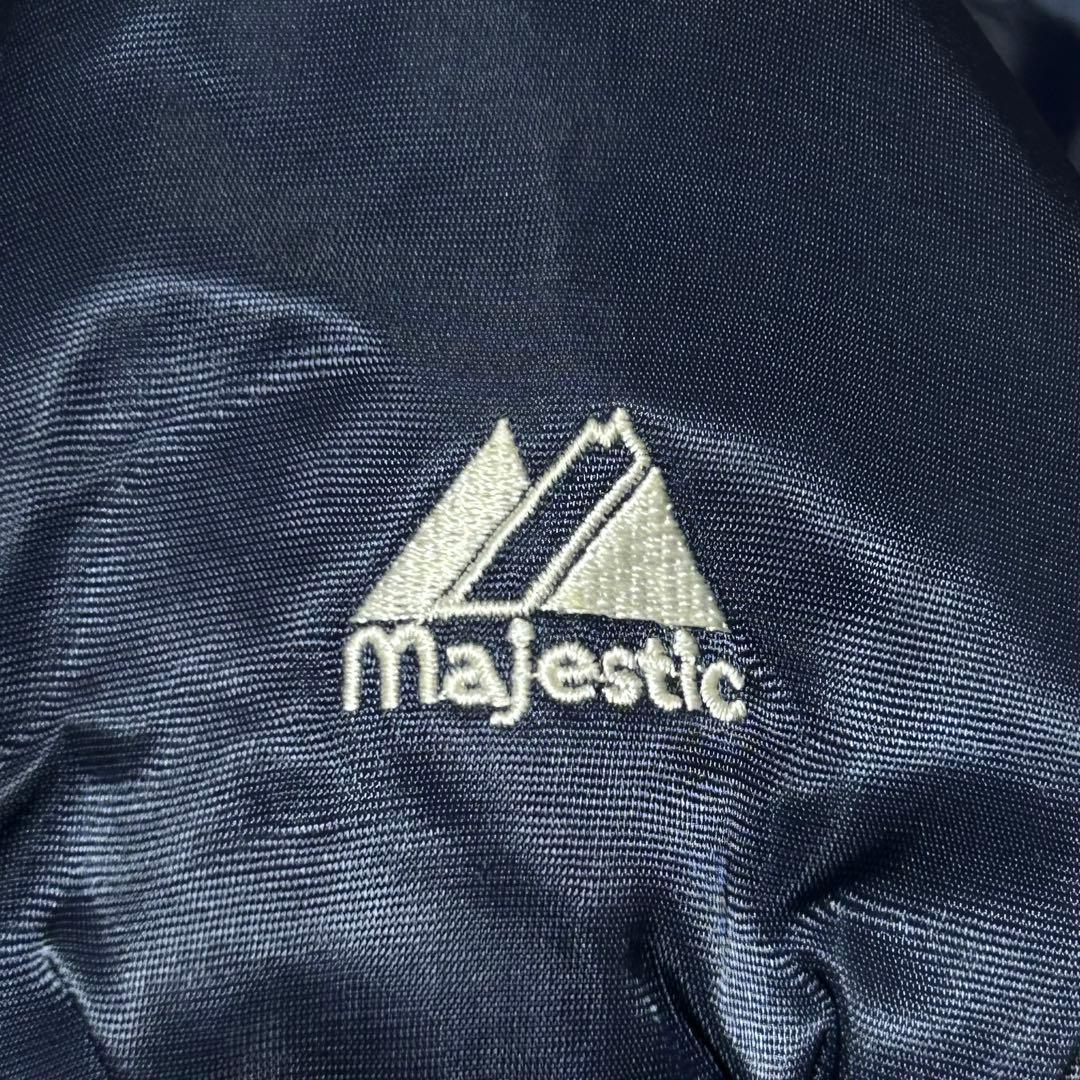 MLBヤンキースナイロンスタジャンビッグロゴ刺繍ワッペンクーパーズタウン古着