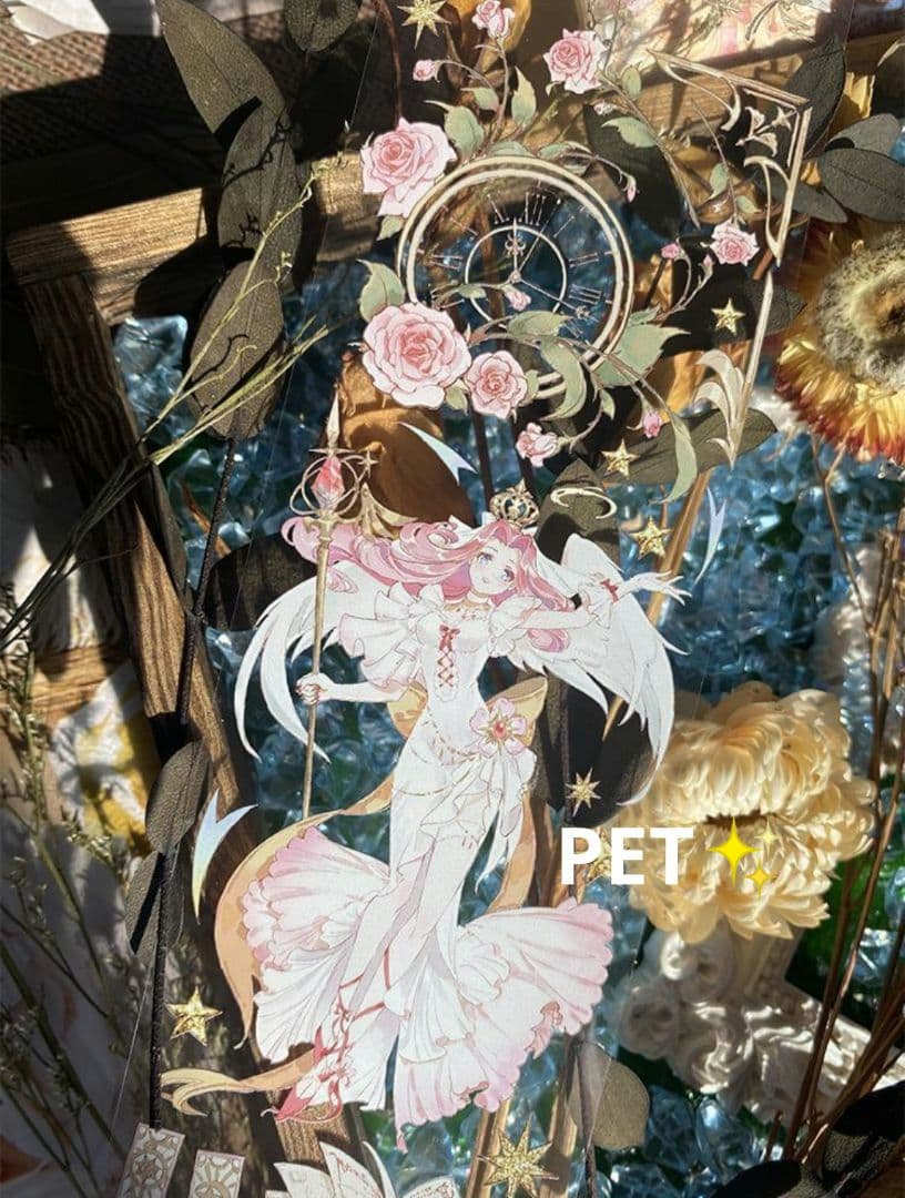 ☆のこり１☆J209＃莱娅和米娜(PET)LAPUTA切り売り海外人物マステ女子