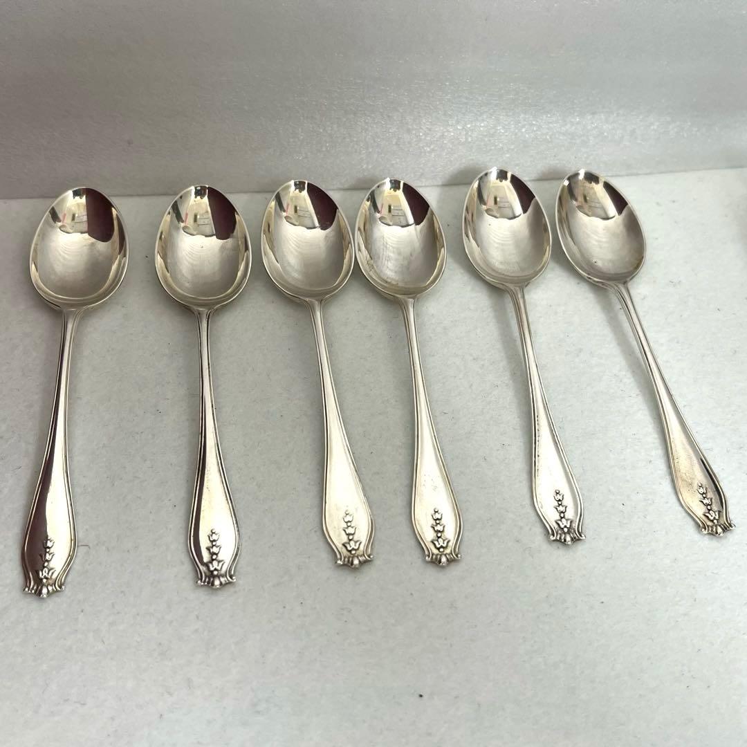 【T】GARRARD ガラード カトラリー スプーン ６本セット シルバーカラー