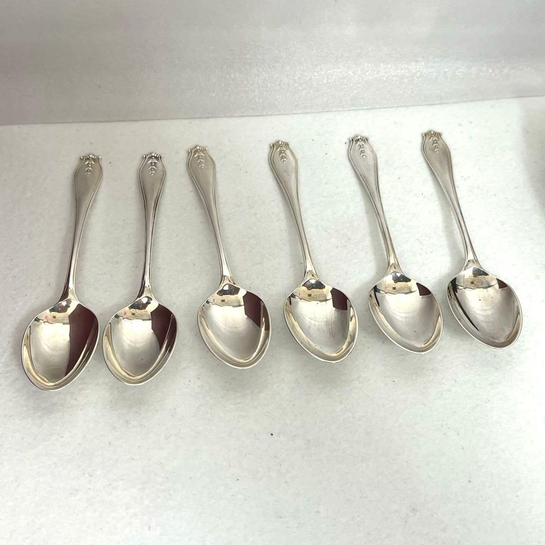 【T】GARRARD ガラード カトラリー スプーン ６本セット シルバーカラー