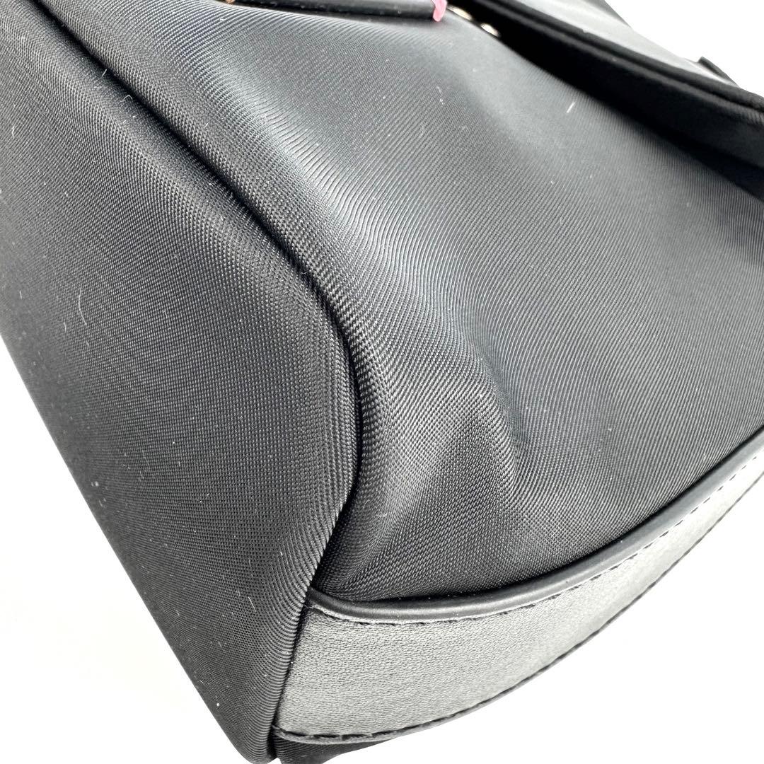 【未使用】ポールスミス　ボディバッグ　斜め掛け　ナイロン　レザー　黒