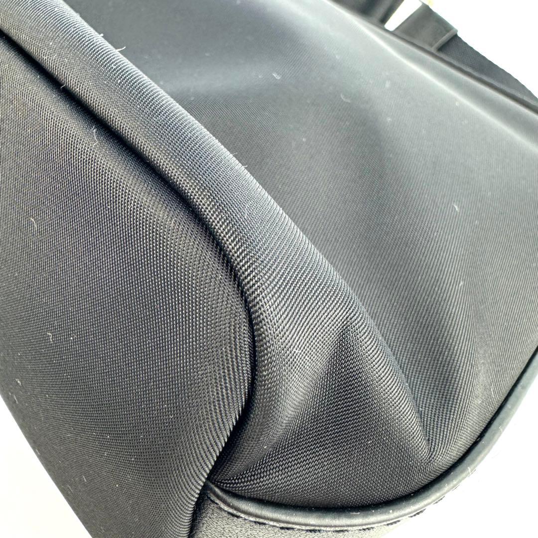 【未使用】ポールスミス　ボディバッグ　斜め掛け　ナイロン　レザー　黒