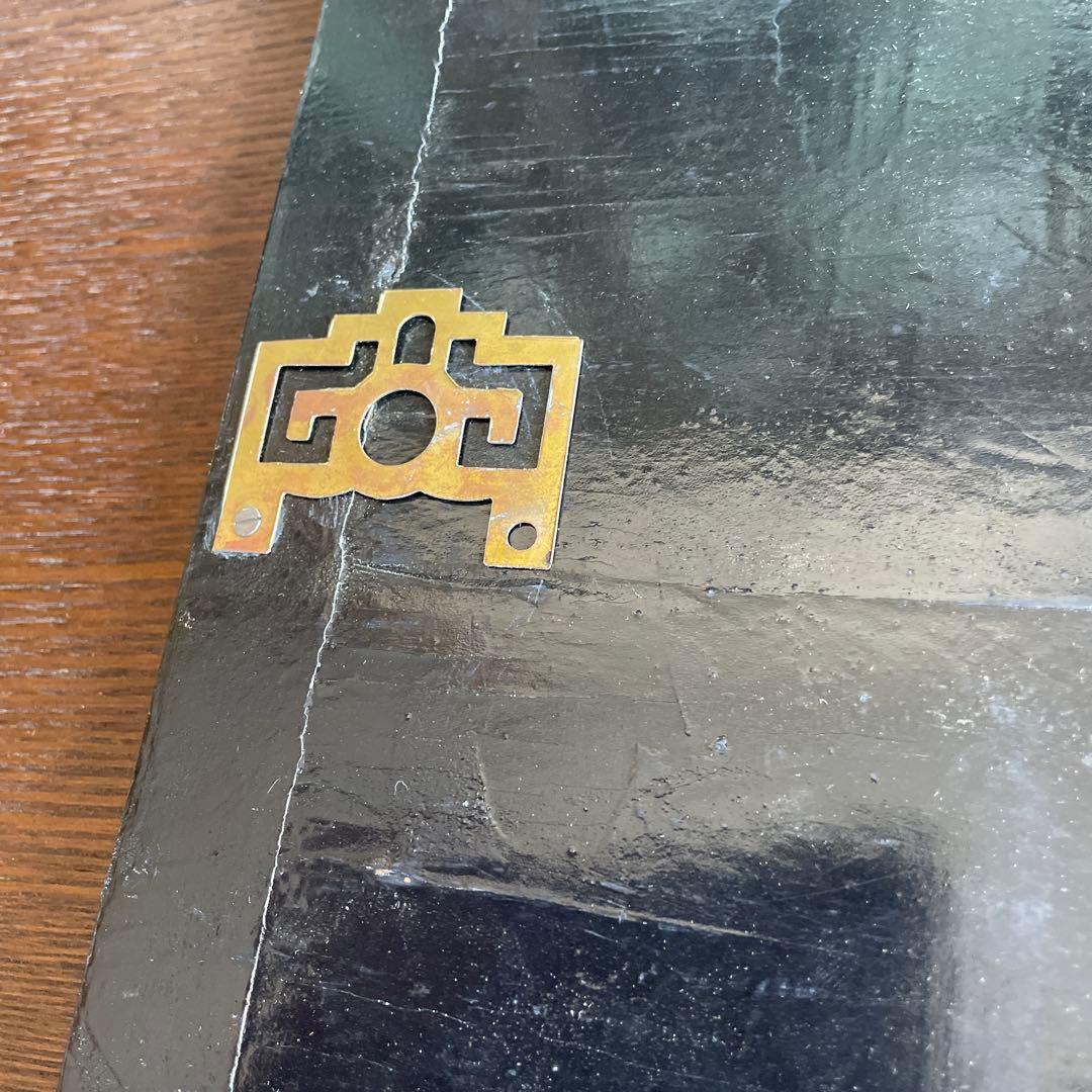 貝殻細工の風景画屏風 4つ折り