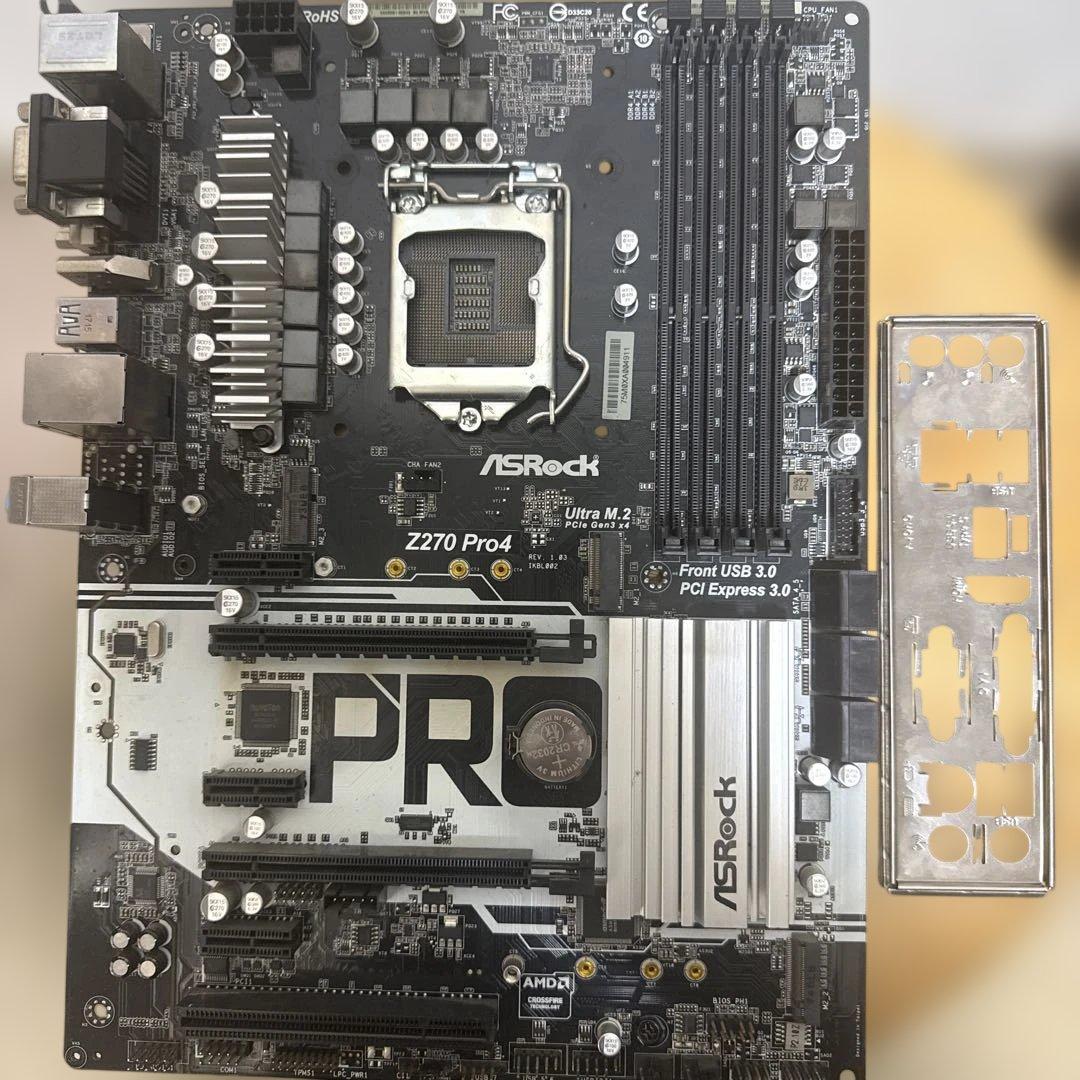 マザーボード ASRock Z270 Pro4 i7-7700 DDR4 8GB x 4