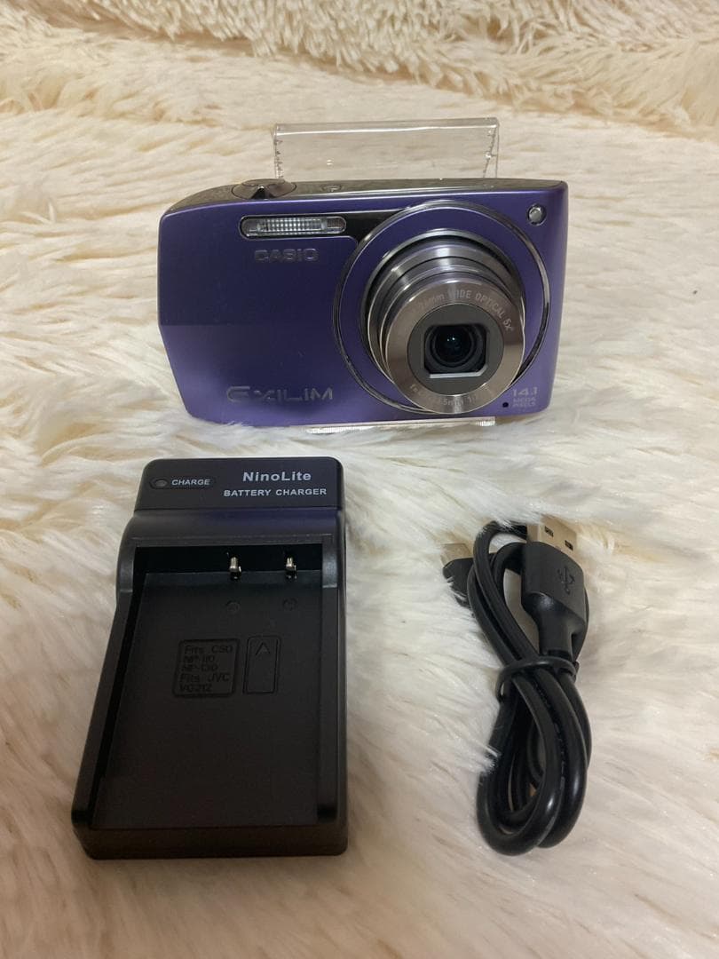 【簡易動作確認済】CASIO EXILIM デジタルカメラ EX-Z2000 紫