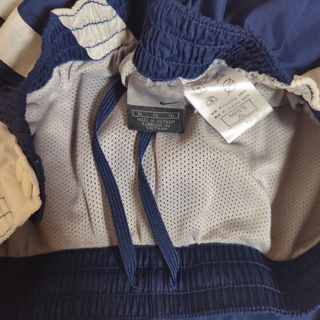 00s　ナイキ　トレーニングフェア　上下　XL　ジャージ　バスケ　部活　白　紺