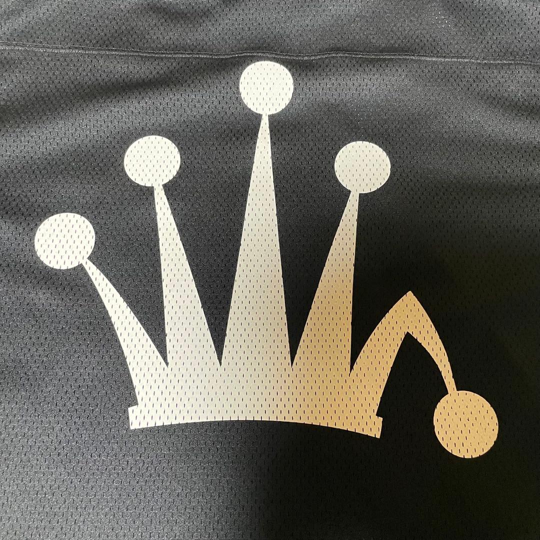 STUSSY メッシュ ゲームシャツ L ブラック ポリエステル