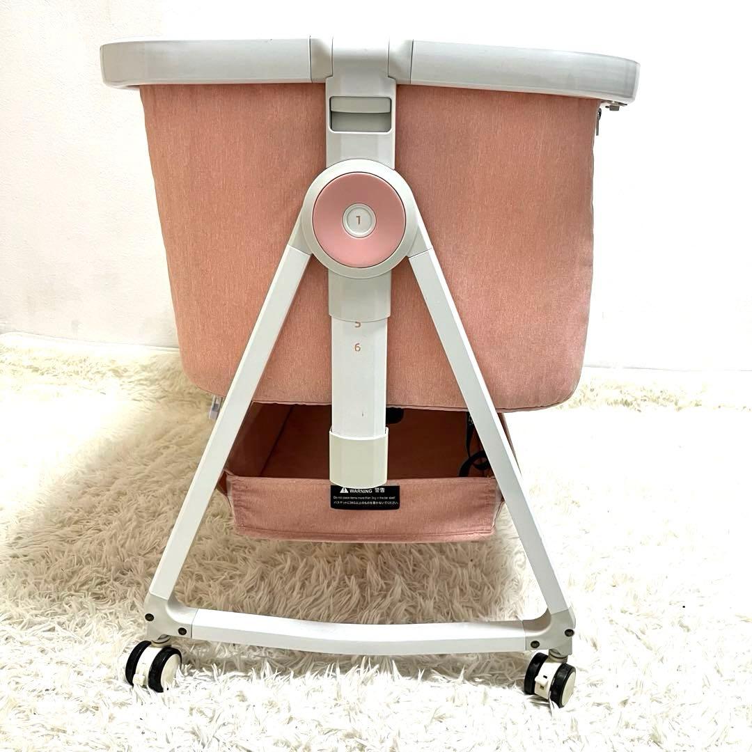 HZDMJ 折りたたみ ベビーベッド ピンク