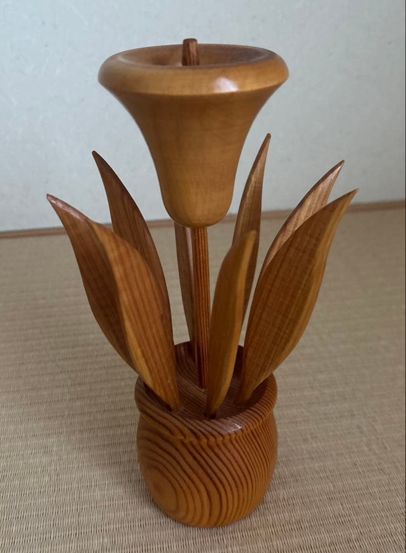 【激レア品】アーリッカ aarikka ヴィンテージ　チューリップ　お花の置物