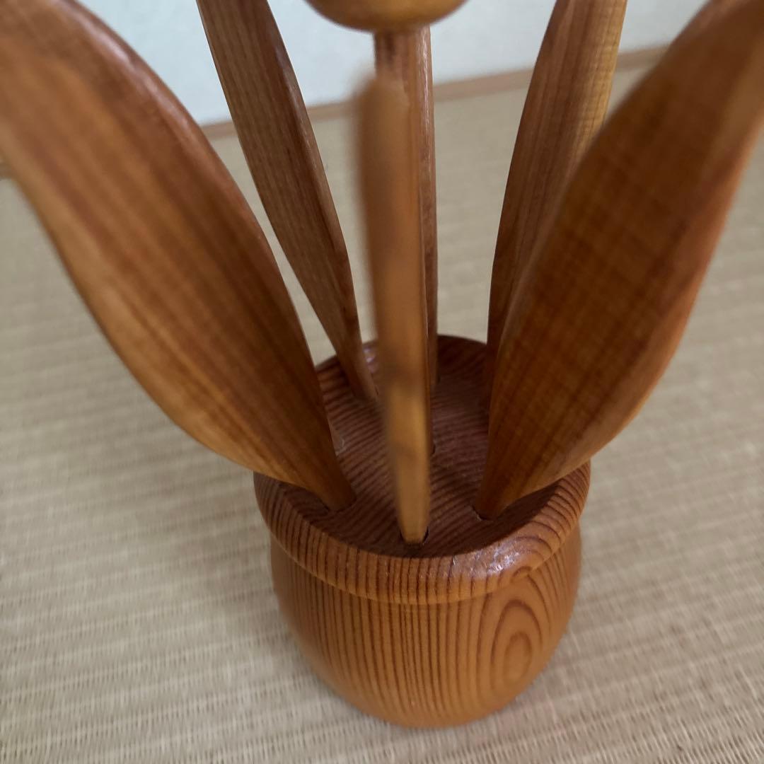 【激レア品】アーリッカ aarikka ヴィンテージ　チューリップ　お花の置物