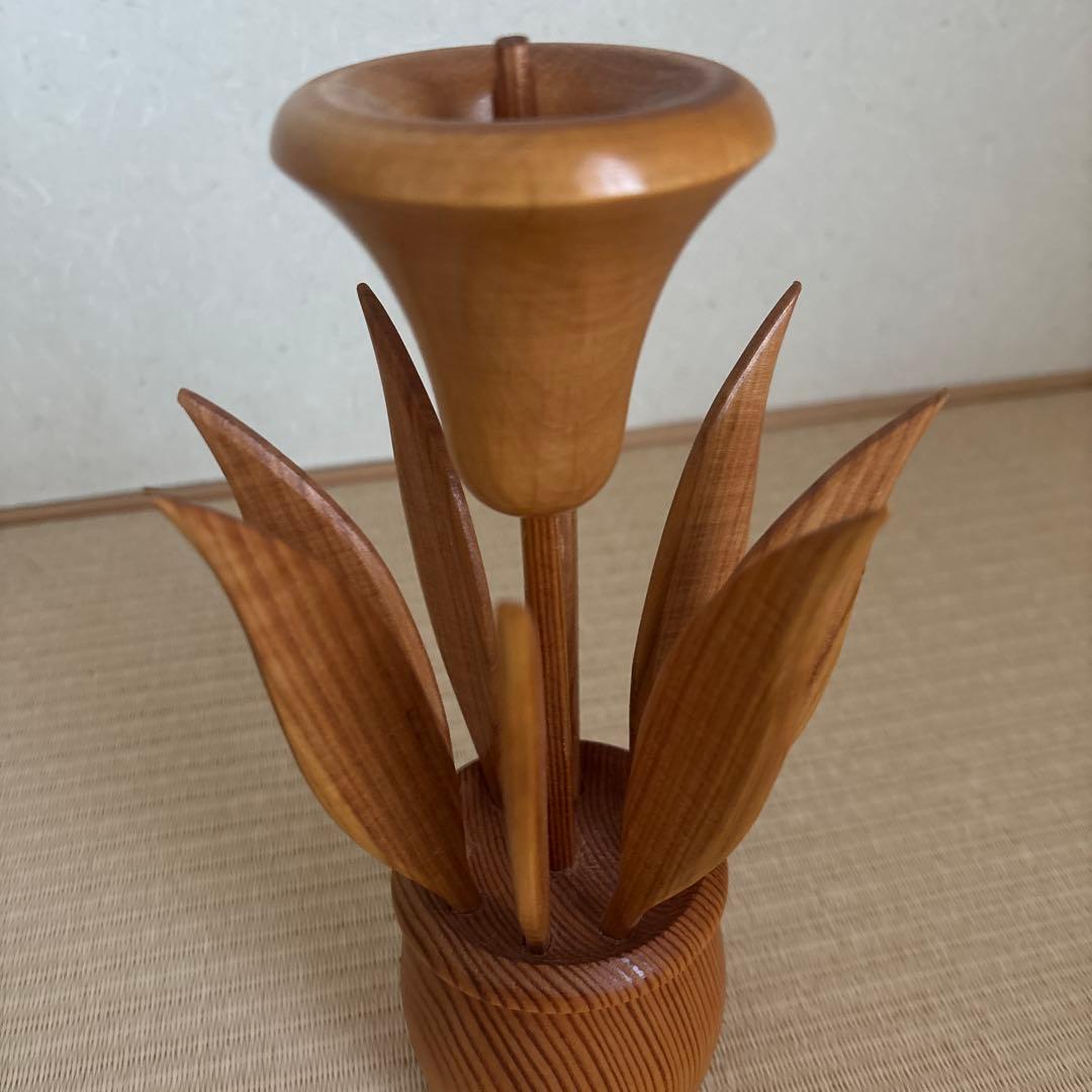 【激レア品】アーリッカ aarikka ヴィンテージ　チューリップ　お花の置物