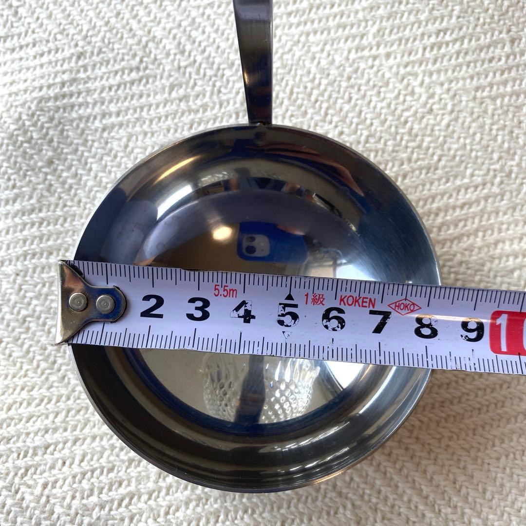 ①70年代 フルーツポンチ クリアプレスガラス 器 大型 花型 お玉付