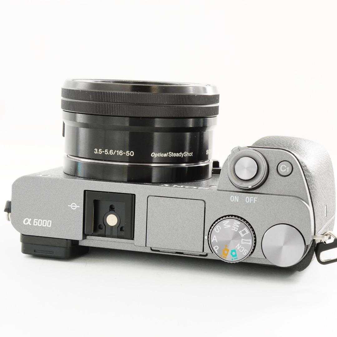 【希少色】SONY ミラーレス一眼 α6000 グレー SELP1650