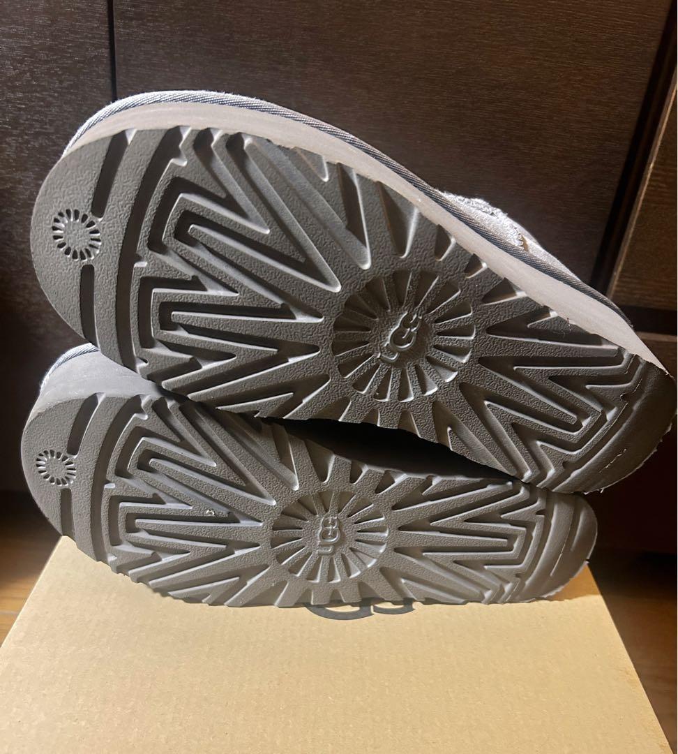 UGG厚底ショートブーツ グレー 美品 24cm