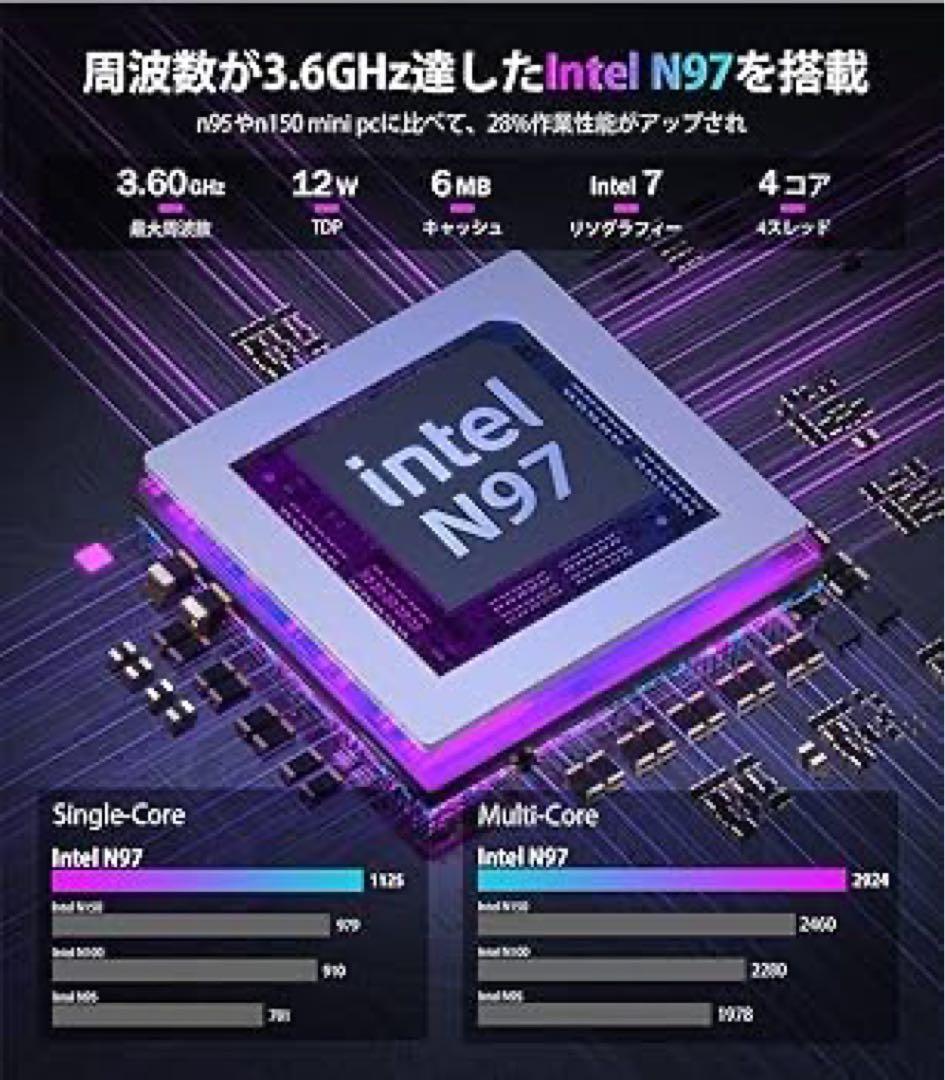 ミニpc 第12世代 n97 8G 256GB S1-N97 ACEMAGIC