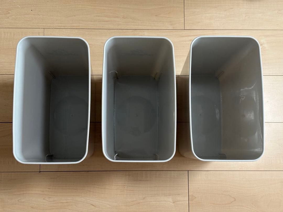 ステンレス作業台ワゴン ダスト3分別 幅73.5cm