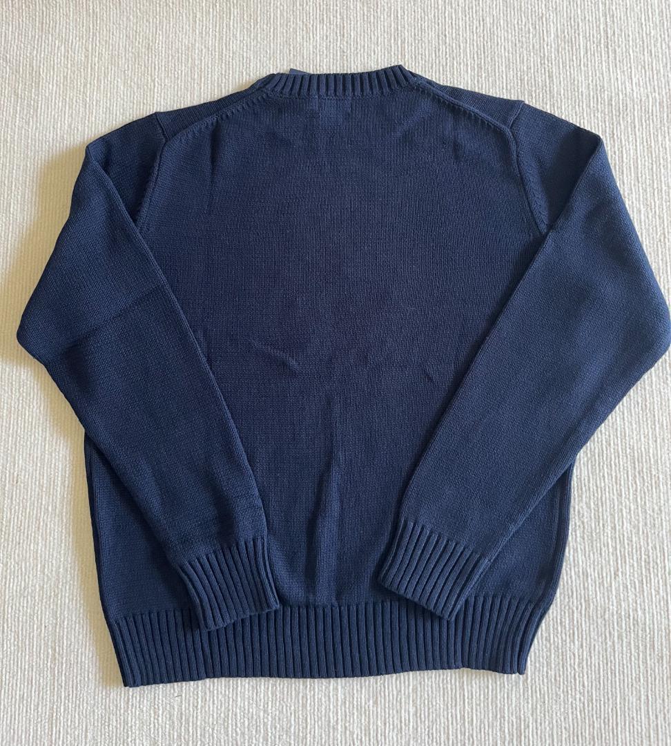 未使用 ポロベア コットンセーター ポロラルフローレン シルク 刺繍 ブルー