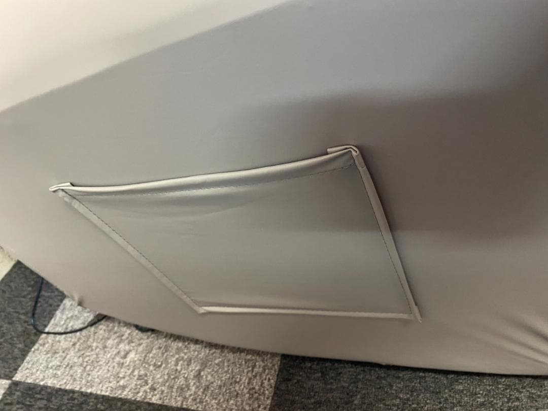 ニトリ　電動リクライニングソファ ブラック グレー 合成皮革