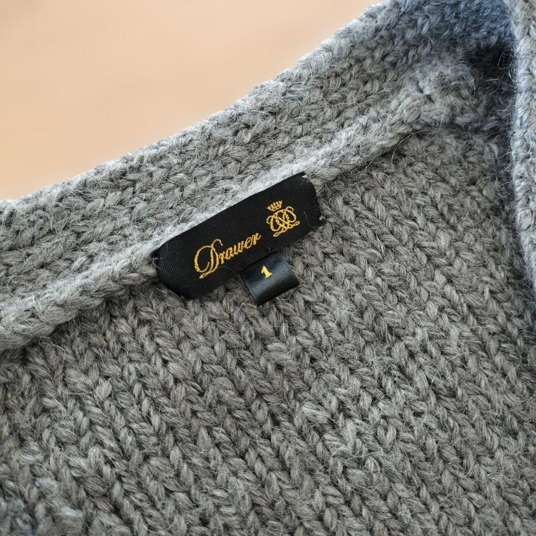 ドゥロワー　ウール　カーディガン　ニット　drawer 　ユナイテッドアローズ