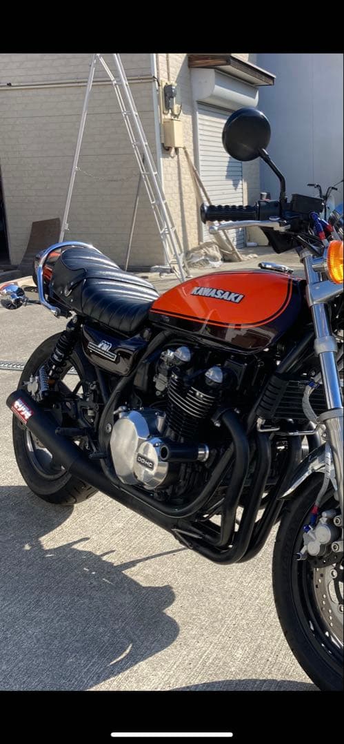 ゼファー750 モリワキ　ワンピースマフラー　ショート管