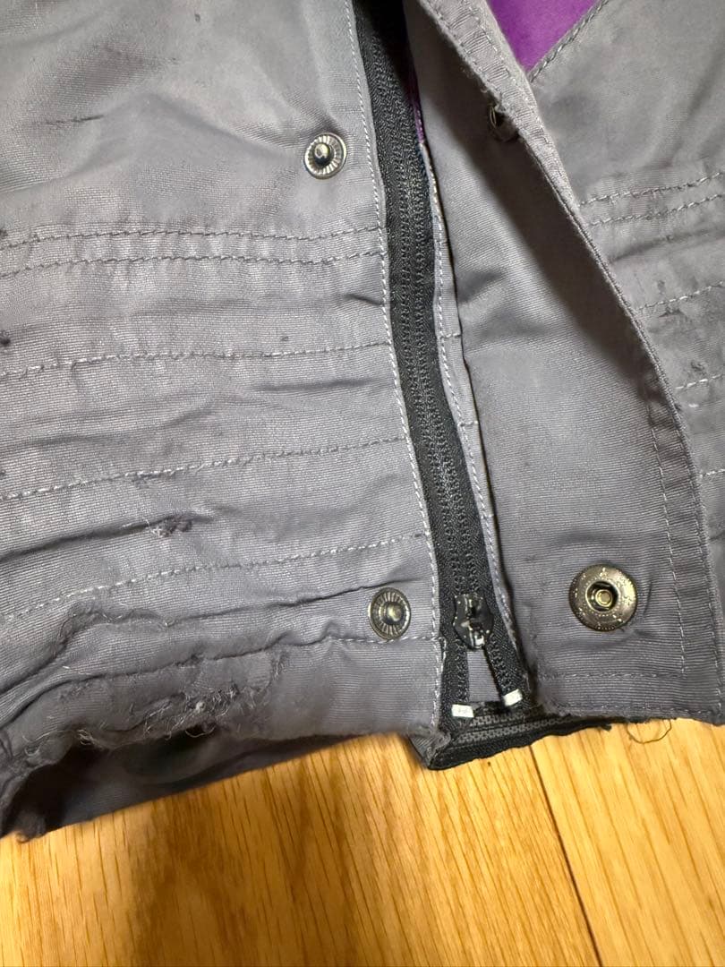 Virtika FDwear フード付きスキーウェア XL 紫/グレー