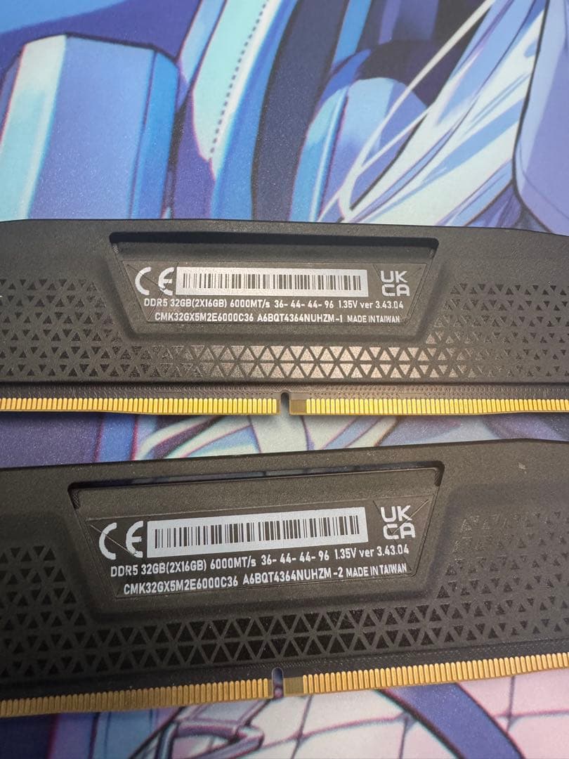 メモリー Vengeance DDR5 32GB (2x16GB) 6000MT/s