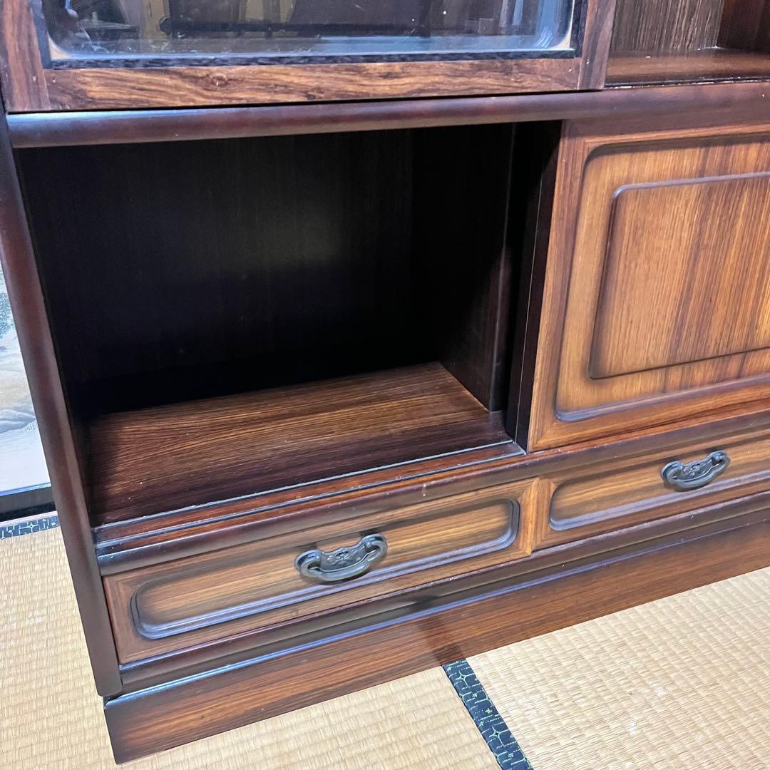 水屋箪笥 和箪笥 茶箪笥戸棚 昭和レトロ 飾り棚