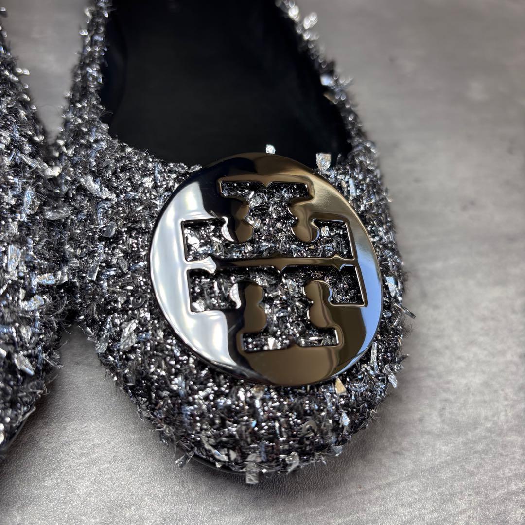 【完売品！未使用級】トリーバーチ バレエシューズ ミニー トラベル　ツイード