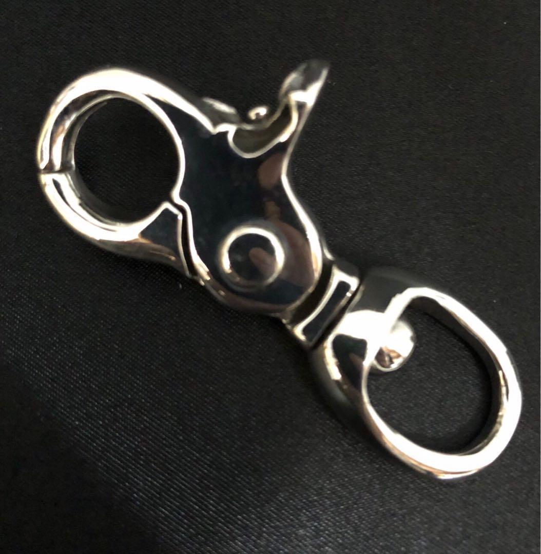 シルバー925 キーホルダー　キーリング　クロス　クロム　2-10 9029