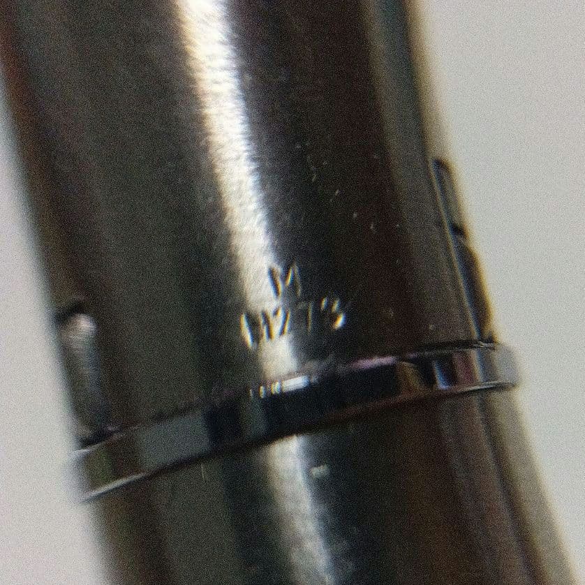 PILOT　ミュー『 μ 』万年筆 シルバー　付属品無　中古品