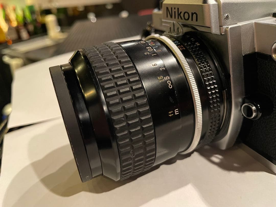 Nikon FE2（シルバー×ブラック）+ NIKKOR AI 28mm F2