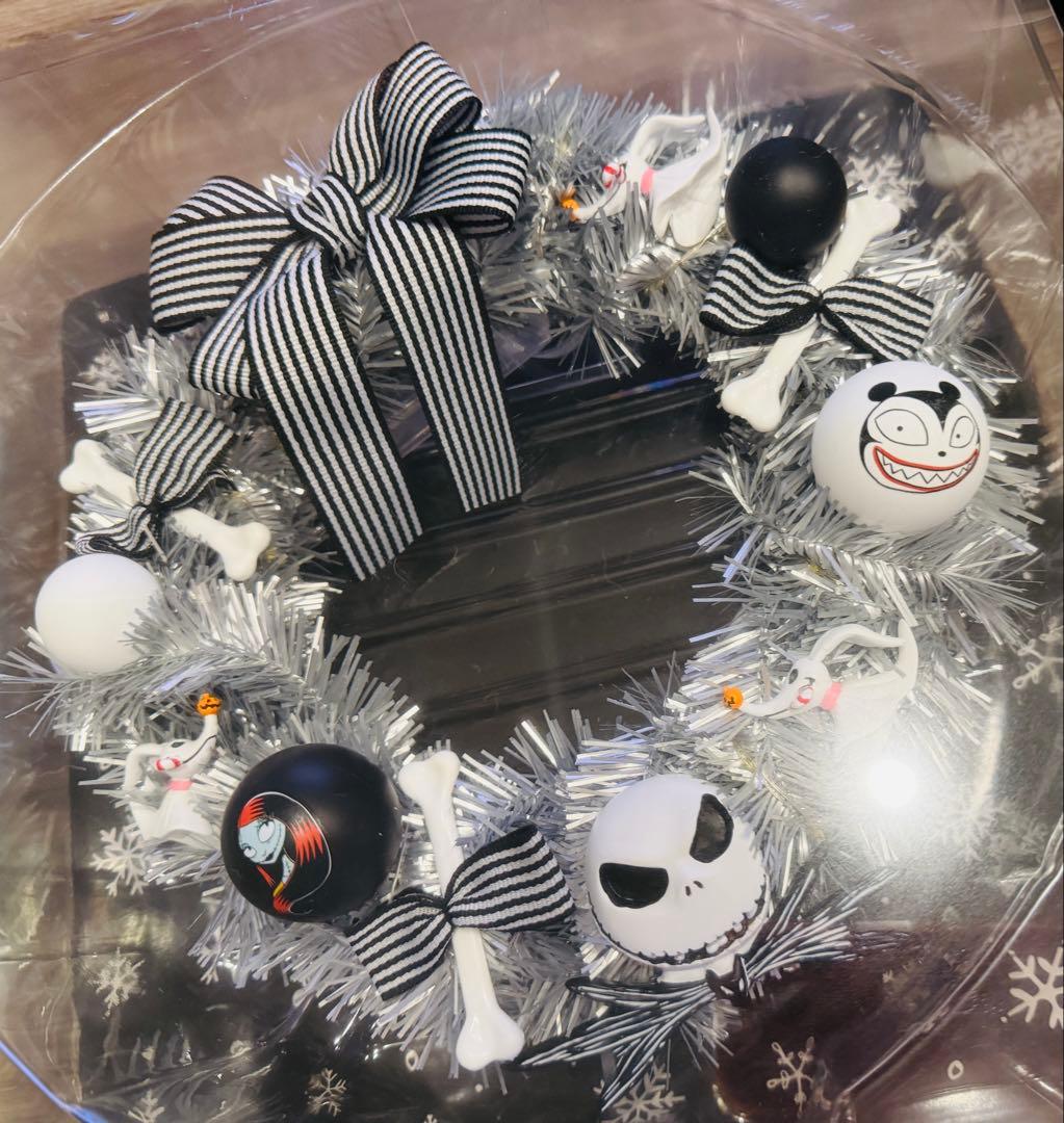 ティム・バートン ナイトメアー・ビフォア・クリスマス リース ライトアップ